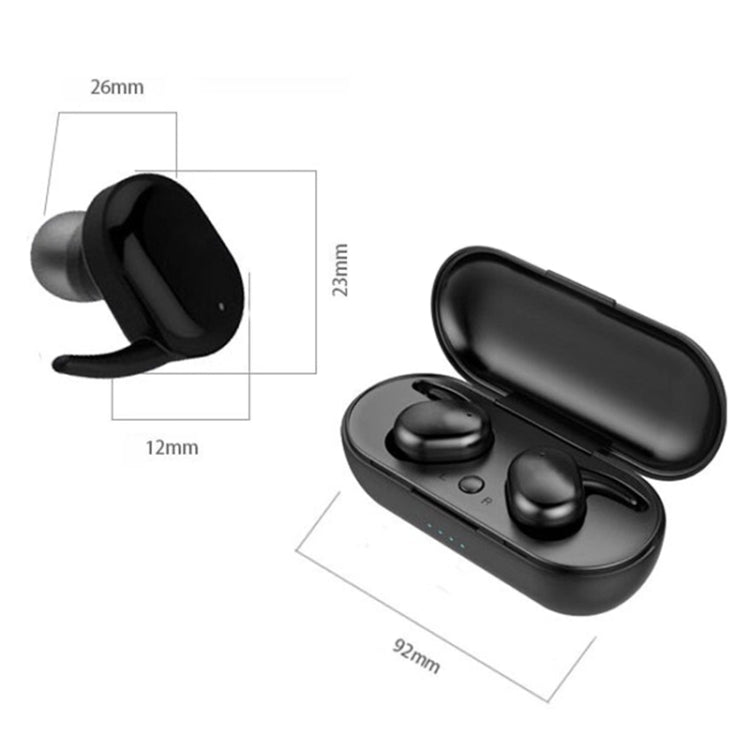 TWS-4 IPX5 Wasserdichter Bluetooth 5.0 Touch Wireless Bluetooth-Kopfhörer mit Ladebox, unterstützt HD-Anrufe und Sprachansagen, TWS-4