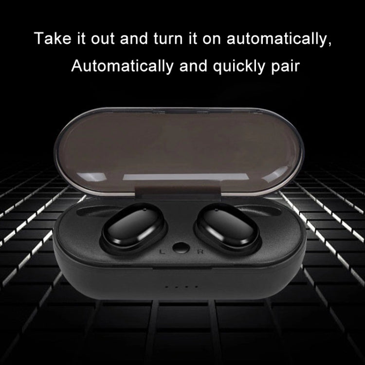 TWS-4 IPX5 Wasserdichter Bluetooth 5.0 Touch Wireless Bluetooth-Kopfhörer mit Ladebox, unterstützt HD-Anrufe und Sprachansagen, TWS-4