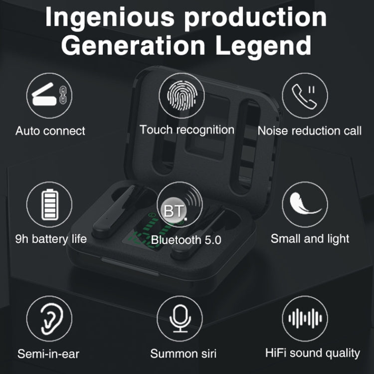 P100pro TWS Bluetooth 5.0 Touch Wireless Bluetooth-Kopfhörer mit Ladebox und LED-Smart-Digital-Display, unterstützt Siri und Anrufe