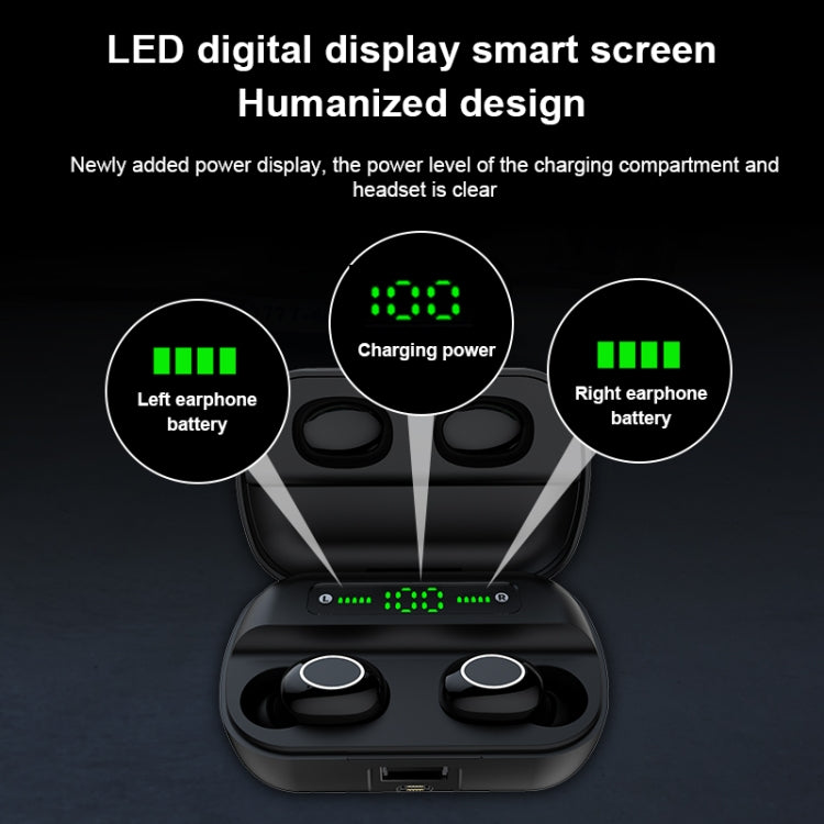 S11 TWS Touch Bluetooth-Kopfhörer mit magnetischer Ladebox, unterstützt LED-Leistungsanzeige mit drei Bildschirmen