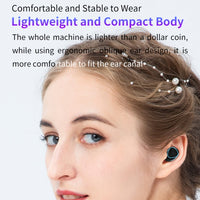 M10 Bluetooth 5.1 TWS Digitalanzeige Drahtloser Bluetooth-Kopfhörer mit Ladebox, unterstützt Touch & Siri & Batterieanzeige, M10 Black, M10 Green