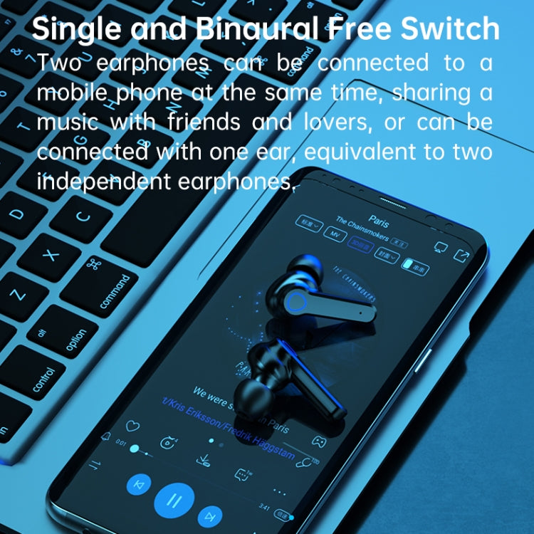 M19 Bluetooth 5.1 TWS Digitalanzeige Drahtloser Bluetooth-Kopfhörer mit Ladebox, unterstützt Touch & Siri & Batterieanzeige
