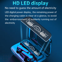 M19 Bluetooth 5.1 TWS Digitalanzeige Drahtloser Bluetooth-Kopfhörer mit Ladebox, unterstützt Touch & Siri & Batterieanzeige