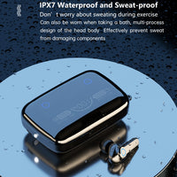 M19 Bluetooth 5.1 TWS Digitalanzeige Drahtloser Bluetooth-Kopfhörer mit Ladebox, unterstützt Touch & Siri & Batterieanzeige