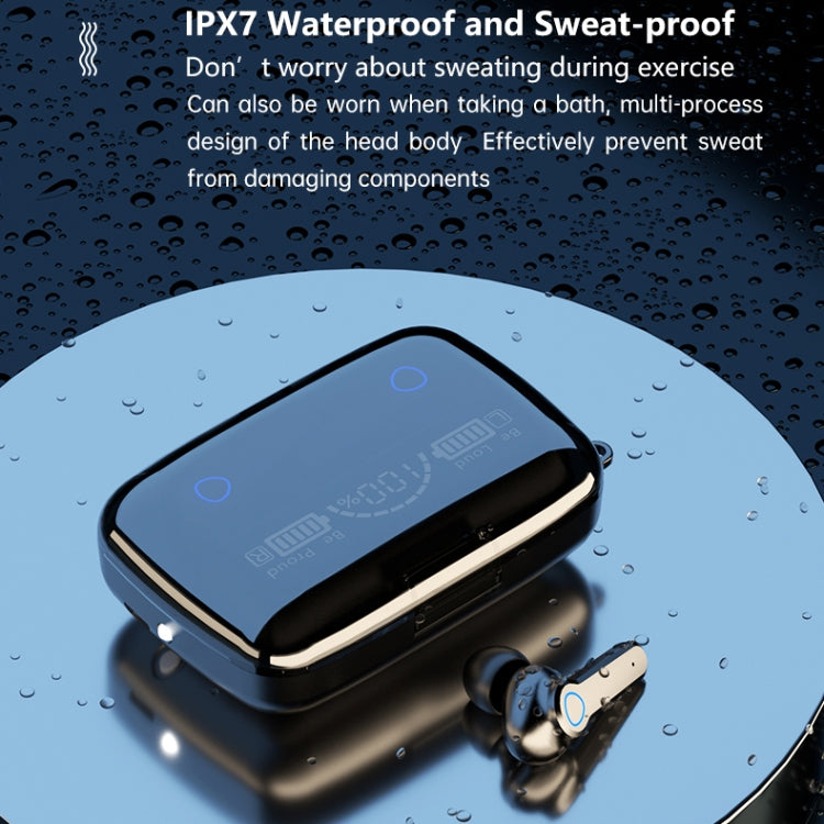M19 Bluetooth 5.1 TWS Digitalanzeige Drahtloser Bluetooth-Kopfhörer mit Ladebox, unterstützt Touch & Siri & Batterieanzeige