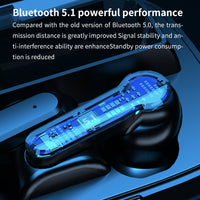 M19 Bluetooth 5.1 TWS Digitalanzeige Drahtloser Bluetooth-Kopfhörer mit Ladebox, unterstützt Touch & Siri & Batterieanzeige