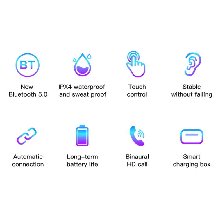 awei T29P Bluetooth V5.0 LED-Digitalanzeige Ture Wireless Sports IPX4 Wasserdichtes TWS-Headset mit Ladekoffer