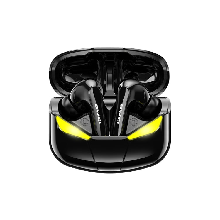 awei T35 Bluetooth V5.0 Ture Wireless Sportspiel Dual Mode IPX5 Wasserdichtes TWS-Headset mit Ladekoffer
