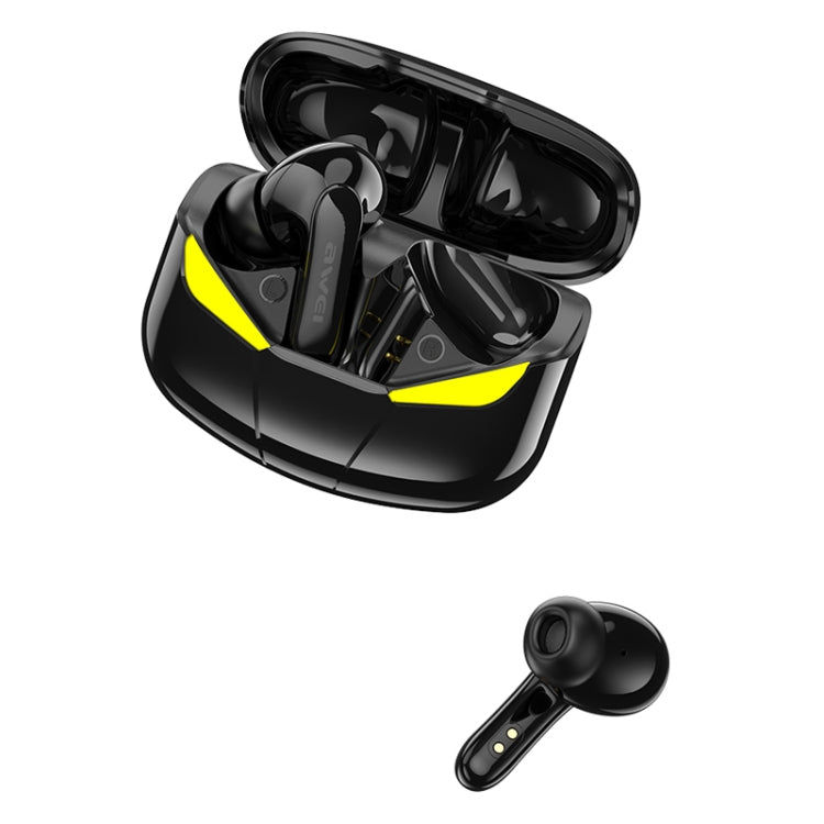awei T35 Bluetooth V5.0 Ture Wireless Sportspiel Dual Mode IPX5 Wasserdichtes TWS-Headset mit Ladekoffer