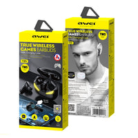awei T35 Bluetooth V5.0 Ture Wireless Sportspiel Dual Mode IPX5 Wasserdichtes TWS-Headset mit Ladekoffer