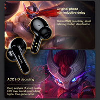 awei T35 Bluetooth V5.0 Ture Wireless Sportspiel Dual Mode IPX5 Wasserdichtes TWS-Headset mit Ladekoffer