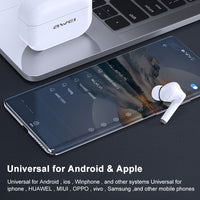 awei TA1 Bluetooth V5.0 Ture Wireless Sports ANC Noise Cancelling IPX4 Wasserdichtes TWS-Headset mit Ladehülle