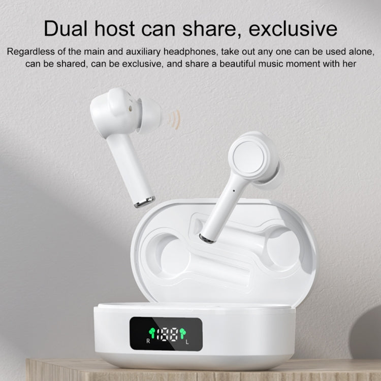 MI4 Bluetooth 5.0 LED-Digitalanzeige Intelligente Rauschunterdrückung Echter kabelloser Bluetooth-Kopfhörer