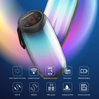 HOPESTAR P40 Bluetooth 5.0 Tragbarer, wasserdichter, kabelloser Bluetooth-Lautsprecher, P40 (Black), P40 (Blue)