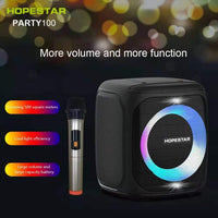 HOPESTAR Party100 Bluetooth 5.0 Tragbarer wasserdichter kabelloser Bluetooth-Lautsprecher mit mobiler Ladefunktion, Party100(Black), Party100(Green), Party100(Blue)