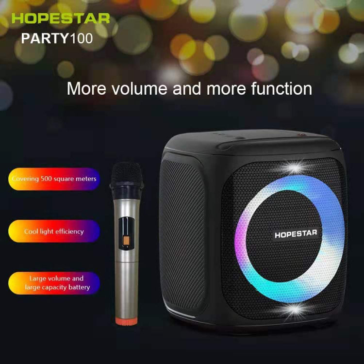 HOPESTAR Party100 Bluetooth 5.0 Tragbarer wasserdichter kabelloser Bluetooth-Lautsprecher mit mobiler Ladefunktion, Party100(Black), Party100(Green), Party100(Blue)