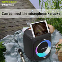 HOPESTAR Party100 Bluetooth 5.0 Tragbarer wasserdichter kabelloser Bluetooth-Lautsprecher mit mobiler Ladefunktion, Party100(Black), Party100(Green), Party100(Blue)