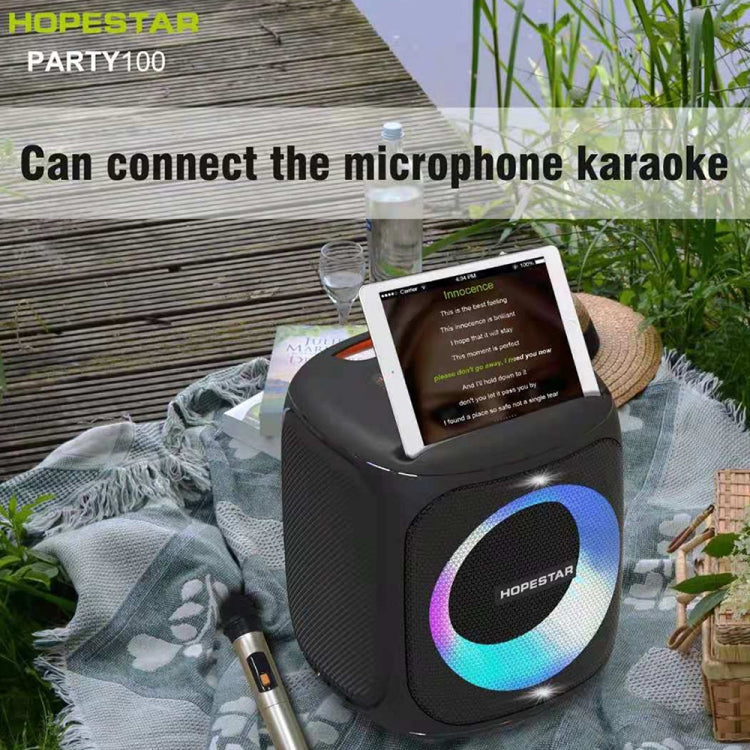 HOPESTAR Party100 Bluetooth 5.0 Tragbarer wasserdichter kabelloser Bluetooth-Lautsprecher mit mobiler Ladefunktion, Party100(Black), Party100(Green), Party100(Blue)