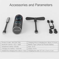 JAKCOM TWS Bluetooth 5.0 Multifunktions-wasserdichtes kabelloses Bluetooth-Headset
