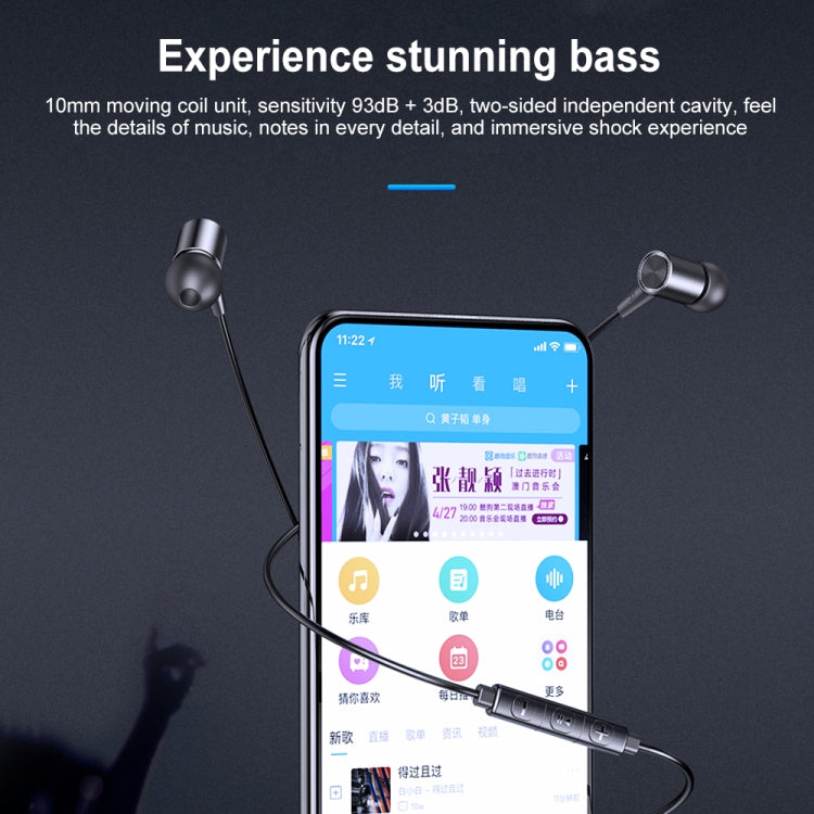 awei TC-2 USB-C / Typ-C-Schnittstelle 6D-Stereo-Surround-Kopfhörer mit Kabel