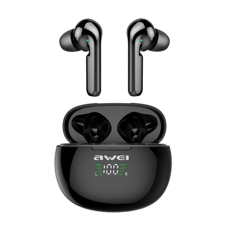 awei T15P Bluetooth V5.0 TWS Ture Wireless Sport-LED-Display-Headset mit Ladehülle, T15P