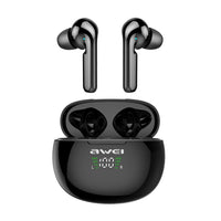awei T15P Bluetooth V5.0 TWS Ture Wireless Sport-LED-Display-Headset mit Ladehülle, T15P