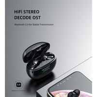 awei T15P Bluetooth V5.0 TWS Ture Wireless Sport-LED-Display-Headset mit Ladehülle, T15P