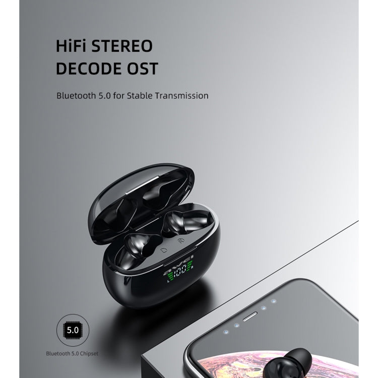 awei T15P Bluetooth V5.0 TWS Ture Wireless Sport-LED-Display-Headset mit Ladehülle, T15P