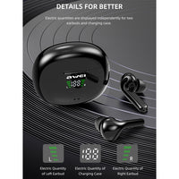 awei T15P Bluetooth V5.0 TWS Ture Wireless Sport-LED-Display-Headset mit Ladehülle, T15P