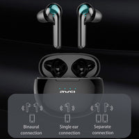 awei T15 TWS Bluetooth V5.0 Ture Kabelloses Sport-Headset mit Ladehülle, T15