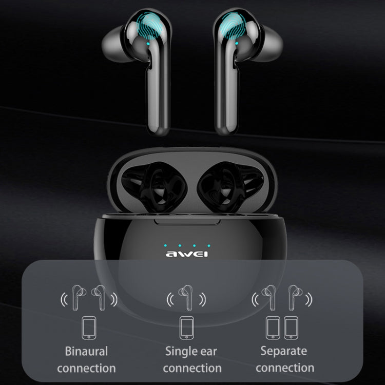 awei T15 TWS Bluetooth V5.0 Ture Kabelloses Sport-Headset mit Ladehülle, T15