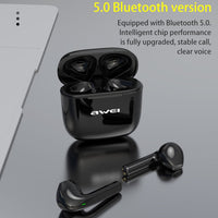 awei T26 TWS Bluetooth V5.0 Ture Kabelloses Sport-Headset mit Ladehülle, T26 Pro