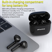 awei T26 TWS Bluetooth V5.0 Ture Kabelloses Sport-Headset mit Ladehülle, T26 Pro
