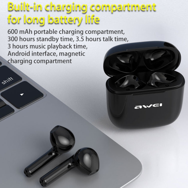 awei T26 TWS Bluetooth V5.0 Ture Kabelloses Sport-Headset mit Ladehülle, T26 Pro