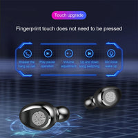 F9 TWS V5.0 Touch Control Binaurales kabelloses Bluetooth-Headset mit Ladeetui und Digitalanzeige, F9