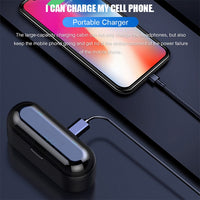 F9 TWS V5.0 Touch Control Binaurales kabelloses Bluetooth-Headset mit Ladeetui und Digitalanzeige, F9