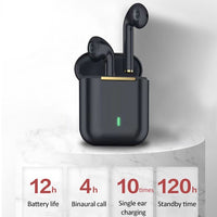 J18 Bluetooth 5.0 TWS Kabelloser binauraler Bluetooth-Kopfhörer mit Ladebox, J18 (Green), J18 (Rose Gold), J18 (White), J18 (Black)