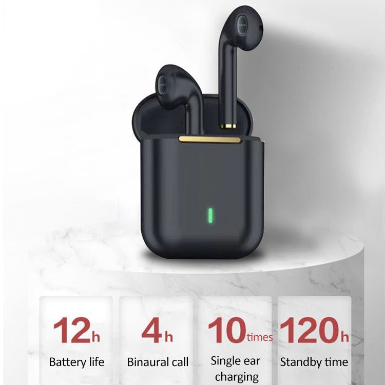 J18 Bluetooth 5.0 TWS Kabelloser binauraler Bluetooth-Kopfhörer mit Ladebox, J18 (Green), J18 (Rose Gold), J18 (White), J18 (Black)