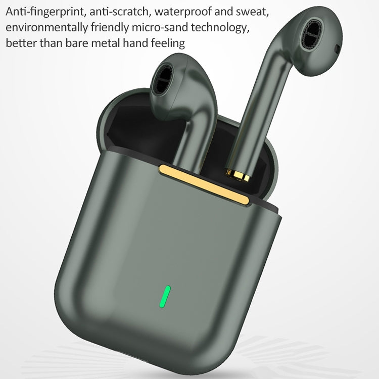 J18 Bluetooth 5.0 TWS Kabelloser binauraler Bluetooth-Kopfhörer mit Ladebox, J18 (Green), J18 (Rose Gold), J18 (White), J18 (Black)