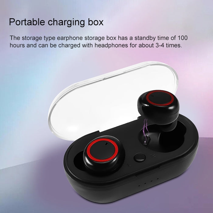 BTH-K08 TWS V5.0 Kabelloses Stereo-Bluetooth-Headset mit Ladehülle