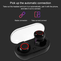 BTH-K08 TWS V5.0 Kabelloses Stereo-Bluetooth-Headset mit Ladehülle