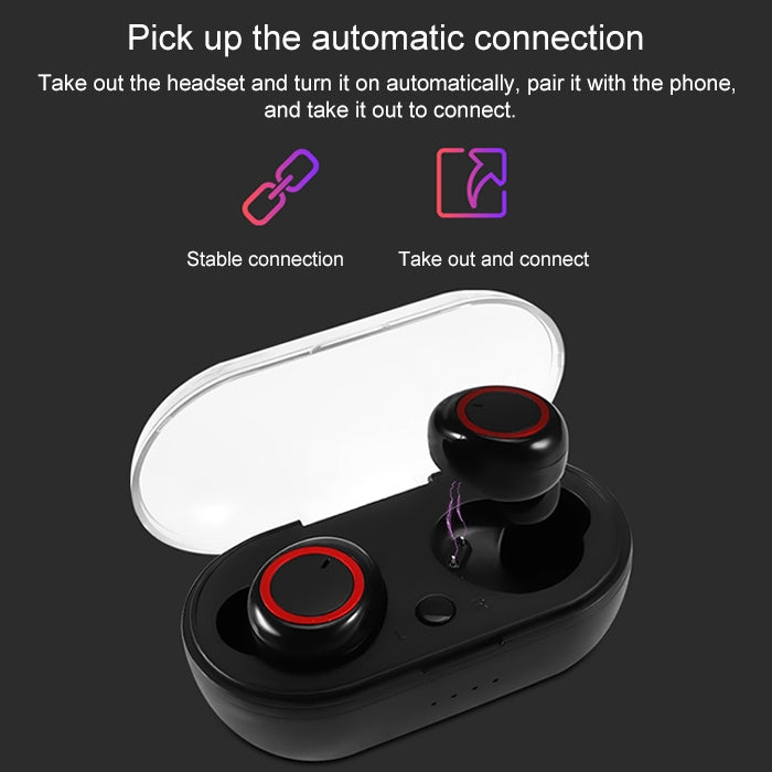 BTH-K08 TWS V5.0 Kabelloses Stereo-Bluetooth-Headset mit Ladehülle