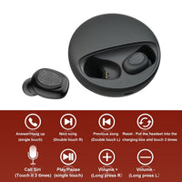 YH-03 TWS V5.0 Kabelloses Stereo-Bluetooth-Headset mit Ladehülle, unterstützt Sprachassistent