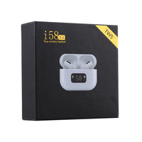 i58 TWS Bluetooth 5.0 Touch Wireless Bluetooth-Kopfhörer für IOS-Systemgeräte, mit magnetischer Anziehungs-Ladebox und intelligentem Digitaldisplay, unterstützt Siri
