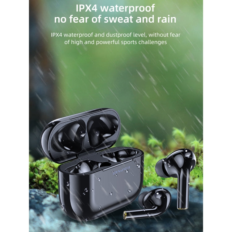awei T29 Bluetooth V5.0 TWS Echtes kabelloses Sport-Headset mit Ladehülle