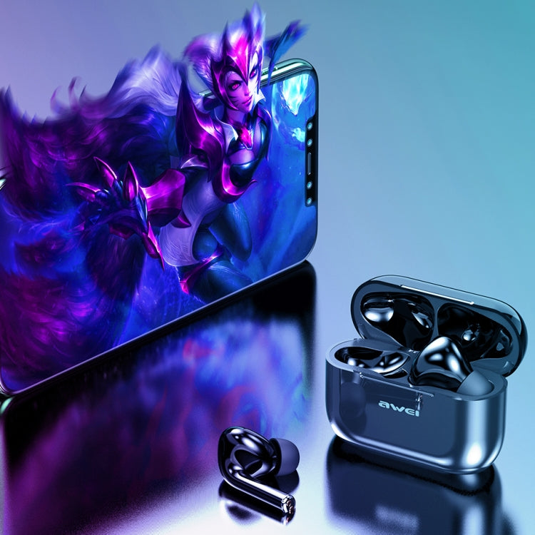awei T29 Bluetooth V5.0 TWS Echtes kabelloses Sport-Headset mit Ladehülle
