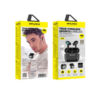 awei T29 Bluetooth V5.0 TWS Echtes kabelloses Sport-Headset mit Ladehülle