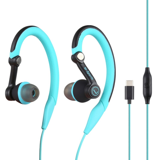 Mucro Typ-C-Stecker-In-Ear-Sport-Ohrbügel-Stereokopfhörer mit Kabel für Jogging und Fitnessstudio, Type-C