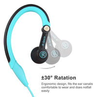 Mucro Typ-C-Stecker-In-Ear-Sport-Ohrbügel-Stereokopfhörer mit Kabel für Jogging und Fitnessstudio, Type-C