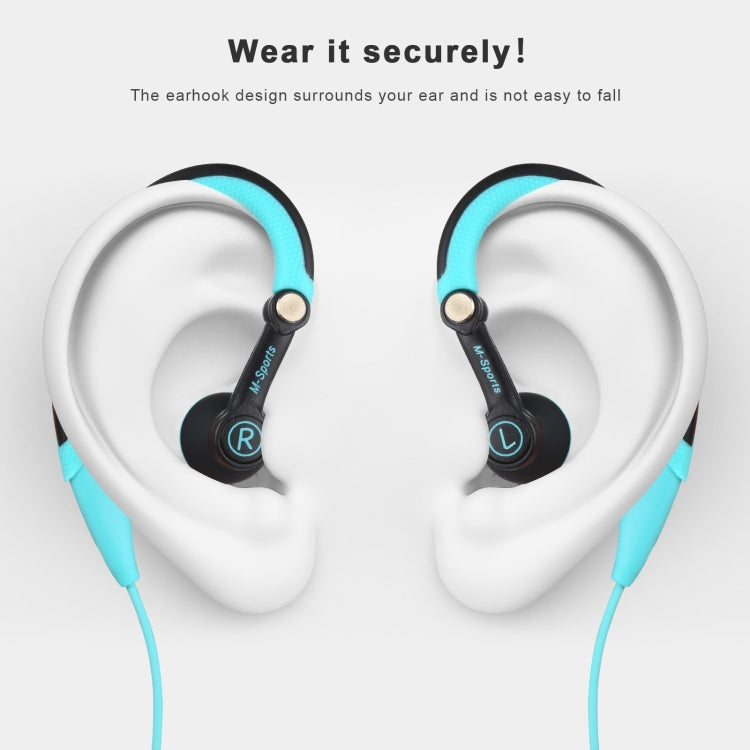 Mucro Typ-C-Stecker-In-Ear-Sport-Ohrbügel-Stereokopfhörer mit Kabel für Jogging und Fitnessstudio, Type-C